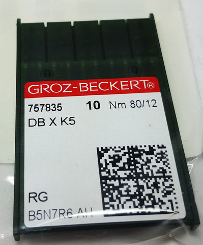 GROZ-BECKERT 80/12 SHARP POINT NEEDLE - 10 Pack - DBXK580