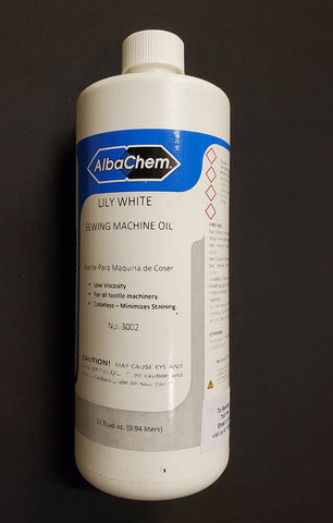 Stainless Machine Oil - 1 Quart Lily White Sewing Machine Oil - 3002