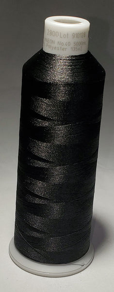 Madeira 918-2800 Tunnel Dry Black Embroidery Thread Cone – 5500