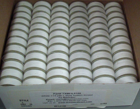 Coats Astra Staple Spun Polyester Thread Bobbin - Box of 100 Bobbins