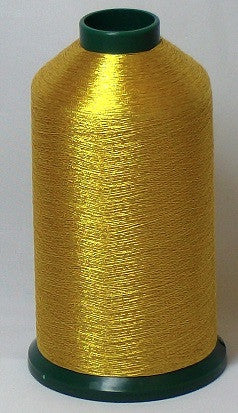 RAPOS-G26 Dark Gold Metallized Embroidery Thread Cone – 5000 Meters