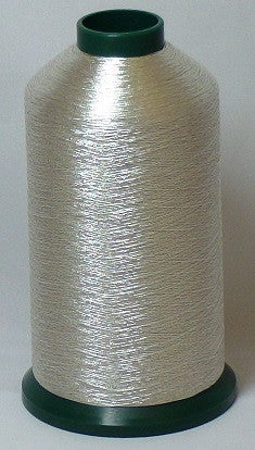 RAPOS-G27 Silver Metallized Embroidery Thread Cone – 5000 Meters