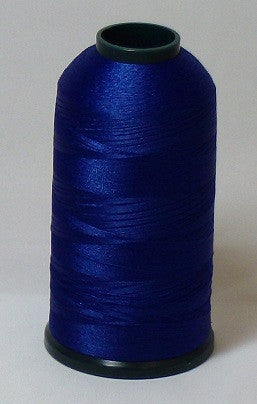 RAPOS-1408 Bold Dark Blue Embroidery Thread Cone – 5000 Meters