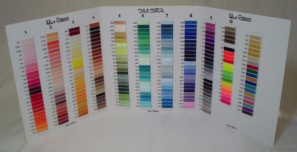 ULT RAPOS Color Thread Chart