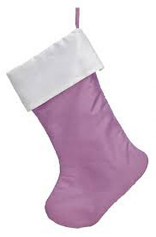 19" Lilac Purple Christmas Stocking