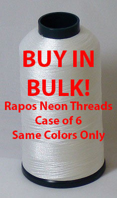 Rapos Threads Ultra Full Box Rapos Neon Thread - 6 Cones of 5000 Meter Thread – TEXMACDirect