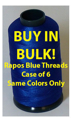 Rapos Threads Ultra Full Box Rapos Blue Thread - 6 Cones of 5000 Meter Thread – TEXMACDirect