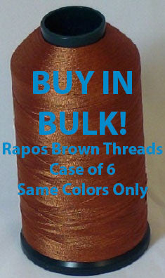 Rapos Threads Ultra Full Box Rapos Brown Thread - 6 Cones of 5000 Meter Thread – TEXMACDirect