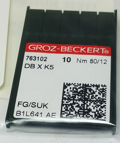 GROZ-BECKERT 80/12 MEDIUM BALL POINT NEEDLE - 10 PACK - 10-DBXK5-80FG