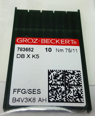 GROZ-BECKERT 75/11 LIGHT BALL POINT NEEDLE - 10 Pack - 10-DBXK5-FFG