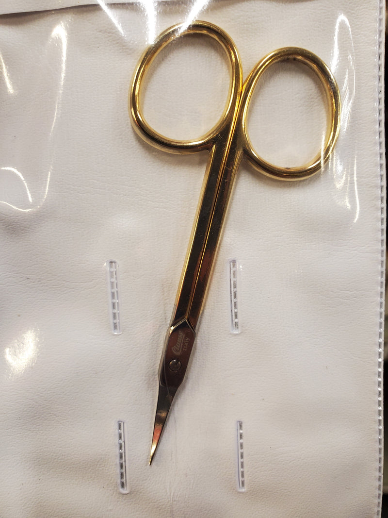 5.5 Gold Handle Curved Scissors – TEXMACDirect