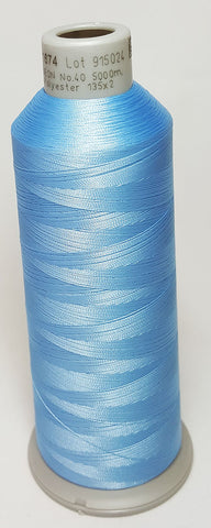 Madeira 918-1674 Light Denim #40 Embroidery Thread Cone – 5500 Yards