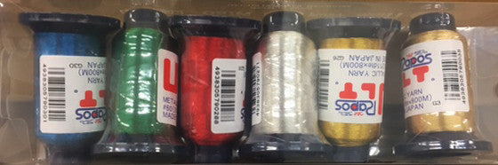 Rapos Threads Ultra RAPOS 6 Color Metallized Thread Starter Kit – TEXMACDirect