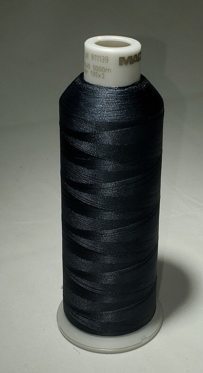 918-1850 5,500 yard cone of #40 weight Fluorescent Green polyester machine  embroidery thread.