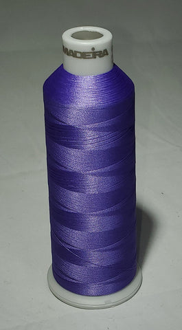Madeira 918-1522 Lavender Blue Embroidery Thread Cone – 5500 Yards