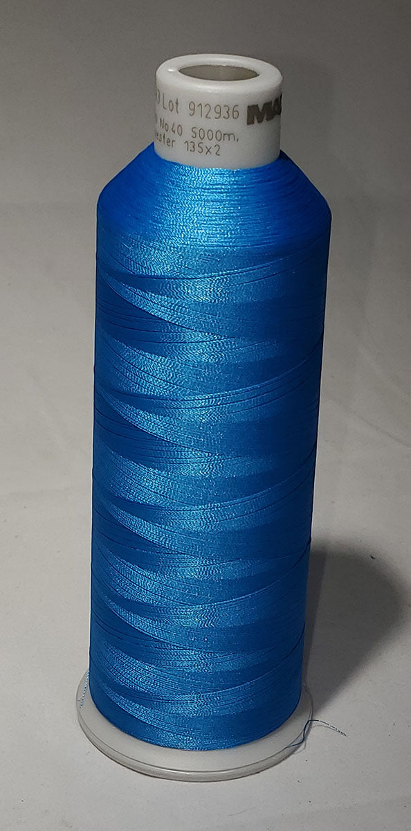 918-1768 5,500 yard cone of #40 weight Bamboo Green polyester machine  embroidery thread.