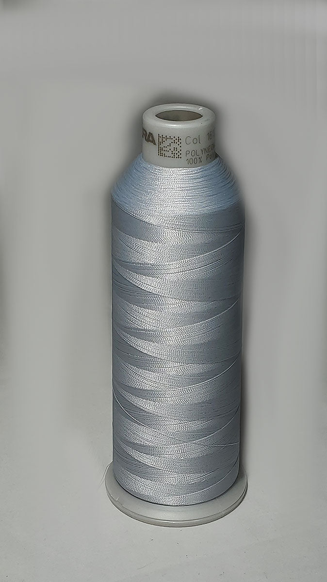 Madeira Polyneon White Embroidery Thread - 5,500 Yard Cone For Sewing & Crafting