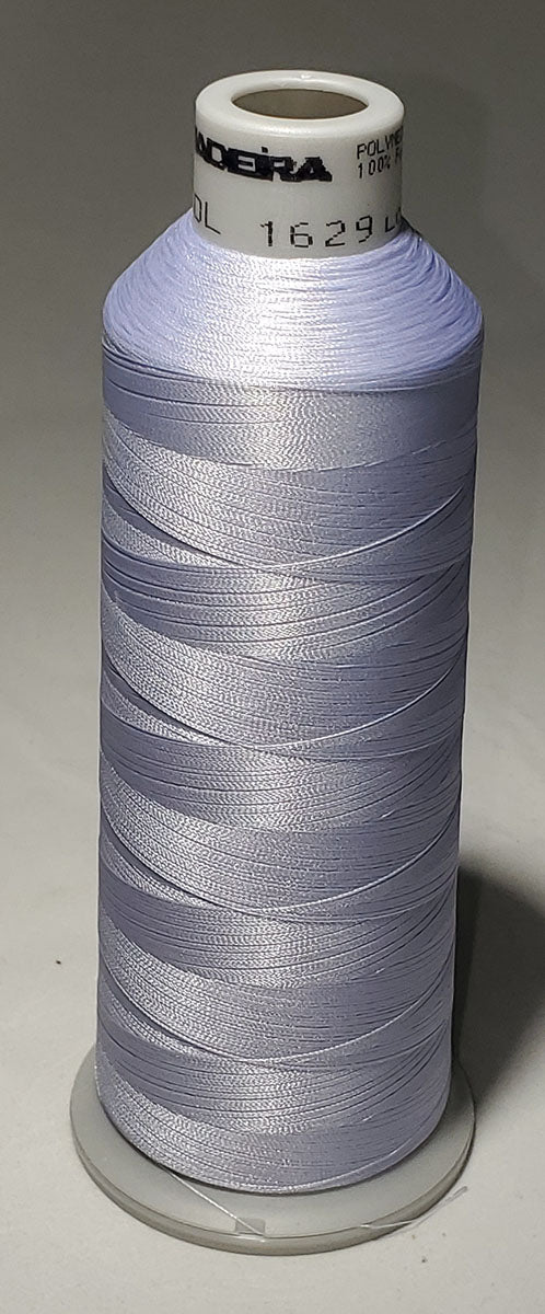 918-1610 5,500 yard cone of #40 weight polyester Silver machine embroidery  thread.