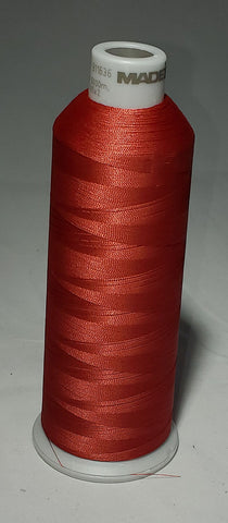 Madeira 918-1639 Cinnabar Embroidery Thread Cone – 5500 Yards