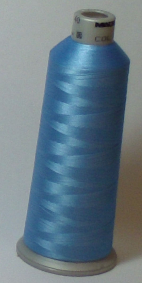 Madeira Polyneon 40 | Machine Embroidery Thread | 440 Yards | 9845-1843 |  Bright Blue
