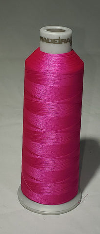 Madeira 918-1709 Shocking Pink Embroidery Thread Cone – 5500 Yards