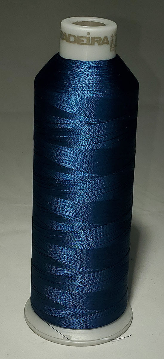 Madeira Polyneon 40 | Machine Embroidery Thread | 440 Yards | 9845-1843 |  Bright Blue