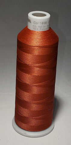 Madeira 918-1898 Brown Orange Embroidery Thread Cone – 5500 Yards