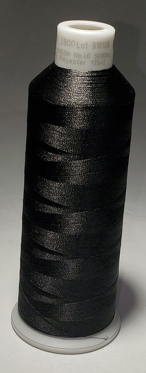 Madeira 918-2800 Tunnel Dry Black Embroidery Thread Cone – 5500