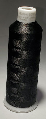 Madeira 918-2800 Tunnel Dry Black Embroidery Thread Cone – 5500 Yards