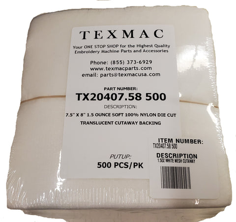 Wash-Away Water Soluble Embroidery Stabilizer & Topping Film 10X11 Yd Roll  Cut