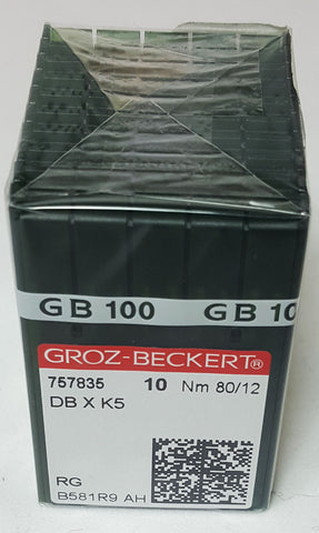 Groz-Beckert 80/12 Sharp Point Needle - Box of 100 - DBXK5-80