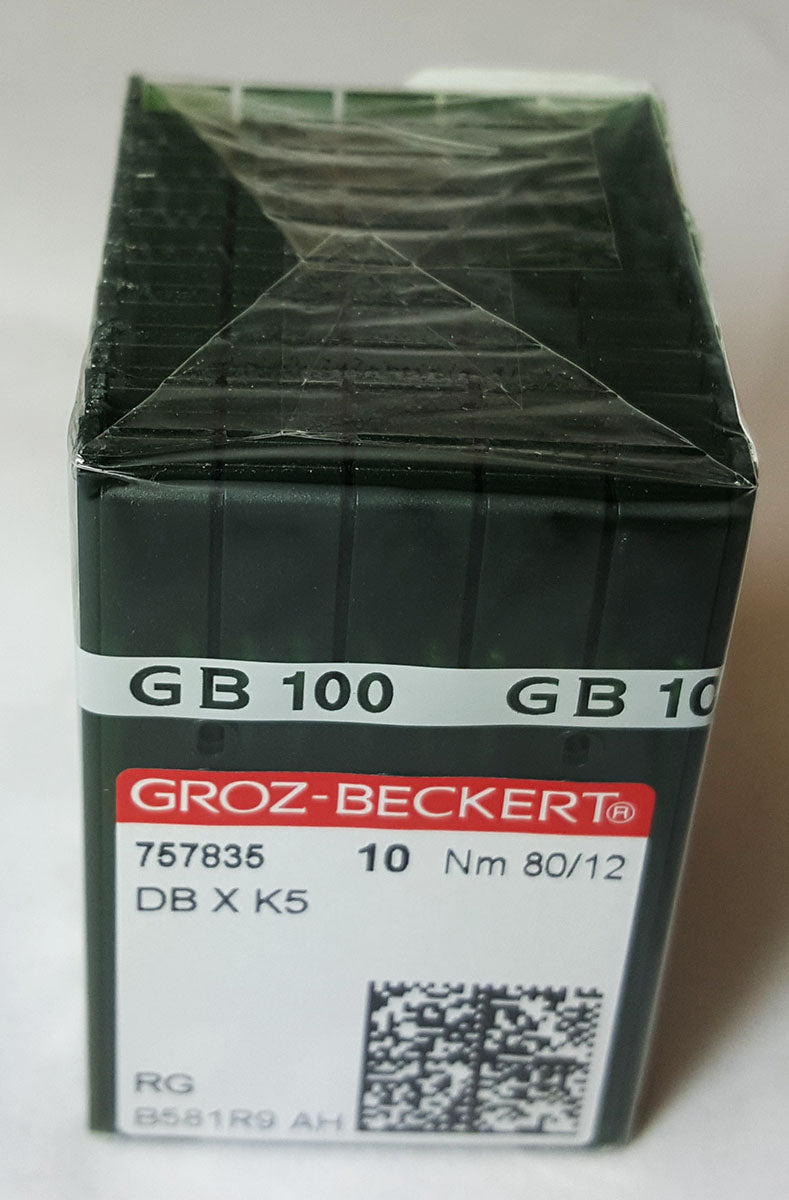 Groz-Beckert 80/12 Sharp Point Titanium Coated Needle - Box