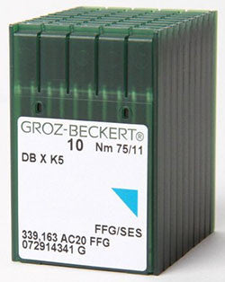 Groz-Beckert 75/11 Light Ball Point Titanium Coated Needle - Box of 100