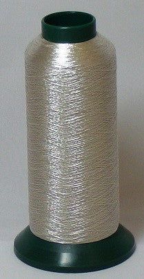 RAPOS-G2K 27 Silver Metallized Embroidery Thread Cone – 2000 Meters (G27)
