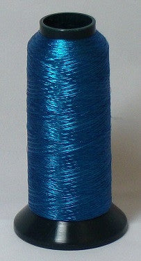 RAPOS-G2K 30 Blue Metallized Embroidery Thread Cone – 2000 Meters (G30)