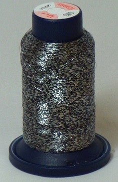 RAPOS-GM3 Variegated Multi-Color – Black and Silver Metallized Embroidery Thread Cone – 800 Meters