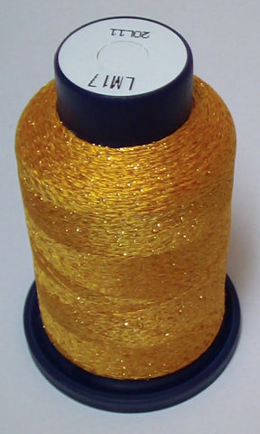 Orange-Gold Lame' Stylo Sparkling Embroidery Thread - 1000 Meters LM17