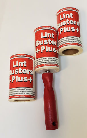 Lint Buster - Lint Roller (3 Tape Rolls & 1 Handle)
