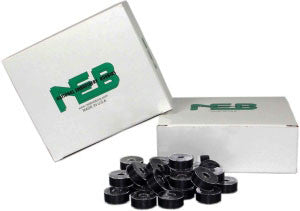 NEB Plastic Side Bobbin: Style L Black - Box of 144