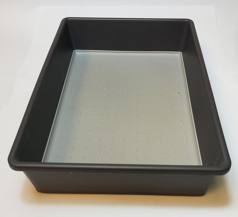 9-inch x 6-inch x 2-inch Utility Tote Box - Plastic Bin - Tray