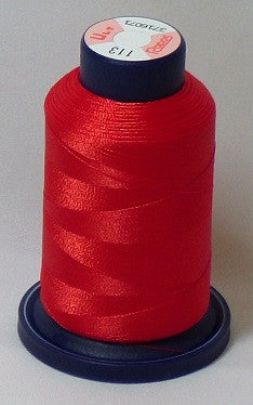 RAPOS-113 Medium Orange-Red Embroidery Thread Cone – 1000 Meters R1K 113