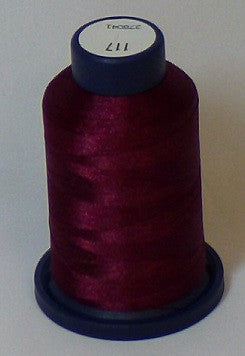 RAPOS-117 Dark Burgundy Embroidery Thread Cone – 1000 Meters R1K 117