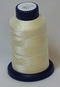 RAPOS-1200 Crème White Embroidery Thread Cone – 1000 Meters R1K 1200