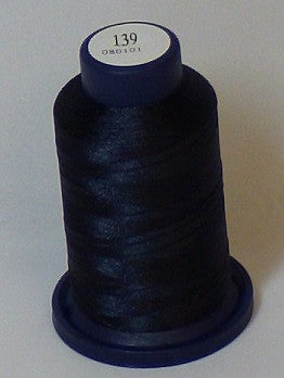 RAPOS-139 Nearly Black Navy Level 2 Embroidery Thread Cone – 1000 Meters R1K 139