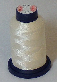 RAPOS-216 Coconut White Embroidery Thread Cone – 1000 Meters R1K 216