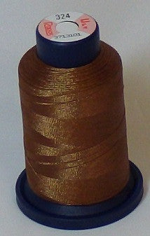 RAPOS-324 Darker Tan Brown Embroidery Thread Cone – 1000 Meters R1K 324