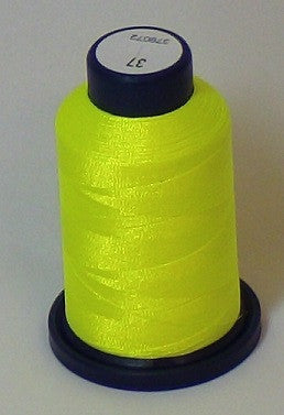 RAPOS-37 Neon Lemon Lime Embroidery Thread Cone – 1000 Meters R1K 37