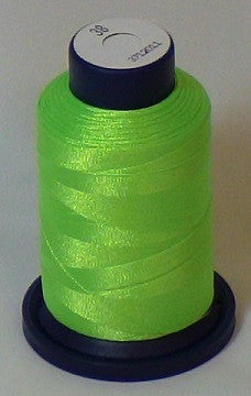 RAPOS-38 Fluorescent Amy Lime Embroidery Thread Cone – 1000 Meters R1K 38