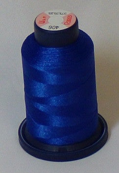 RAPOS-406 Blue Embroidery Thread Cone – 1000 Meters R1K 406 – TEXMACDirect