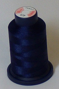 Rapos Threads Ultra RAPOS-409 Deep Dark Blue Embroidery Thread Cone – 1000 Meters R1K 409 ...